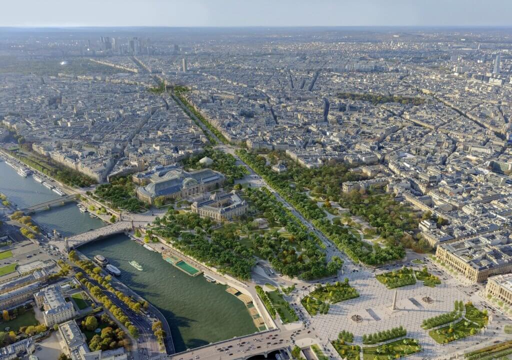 Champs Elysées paris super jardin