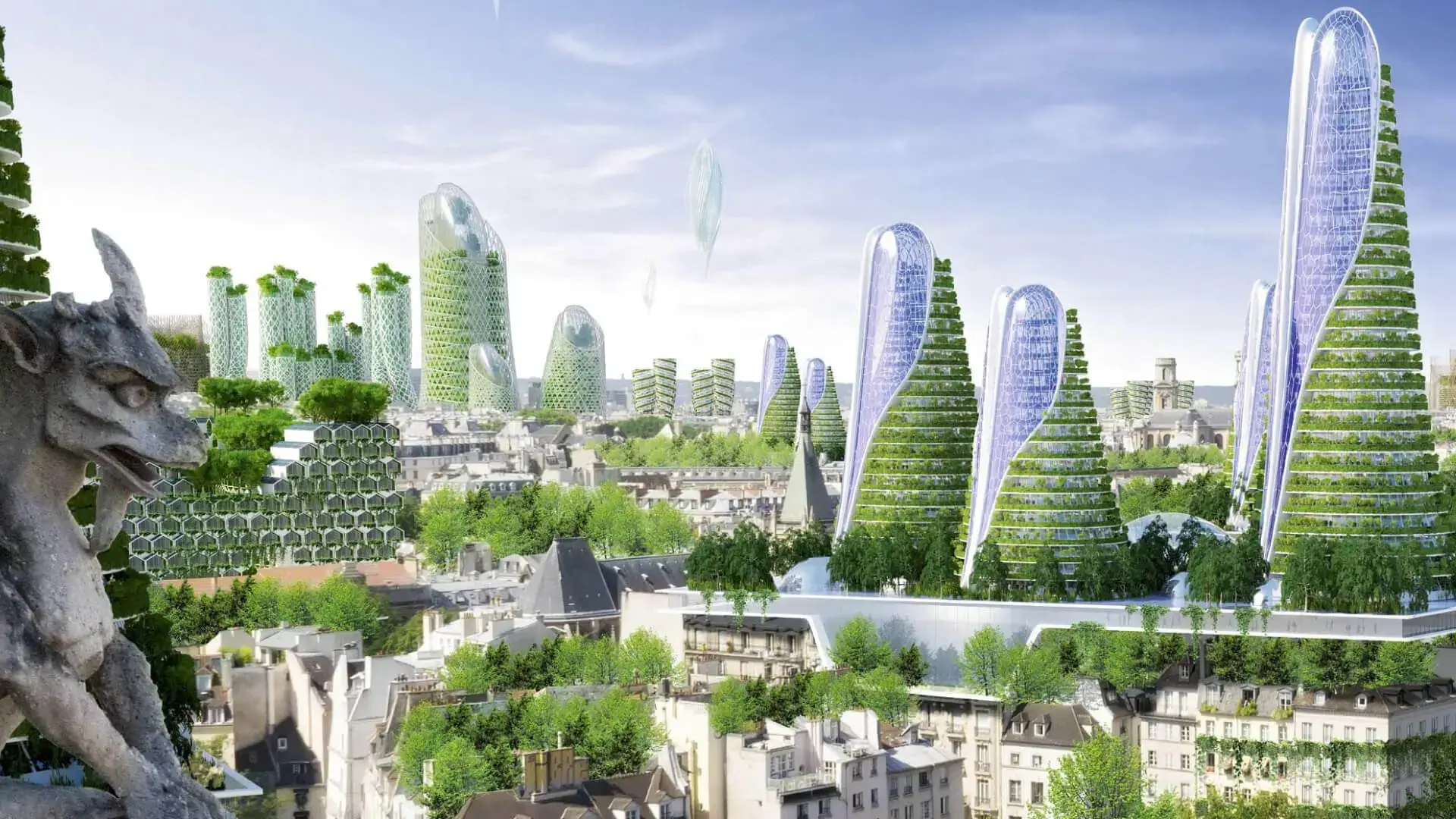 Concept de génie civil - Paris en 2050