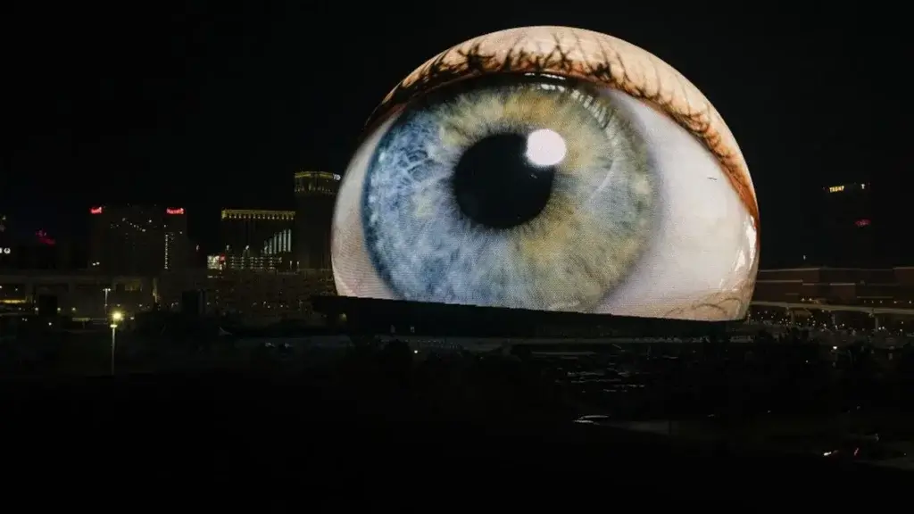 La MSG Sphère de Las Vegas en forme d'œil humain