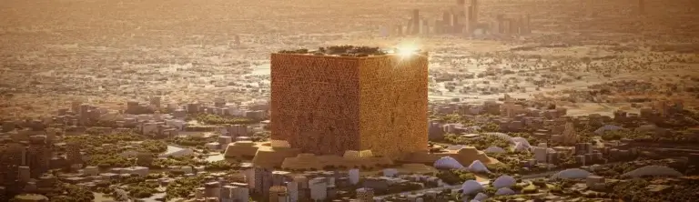 Mukaab : un colossal-gratte-ciel du futur en Arabie Saoudite