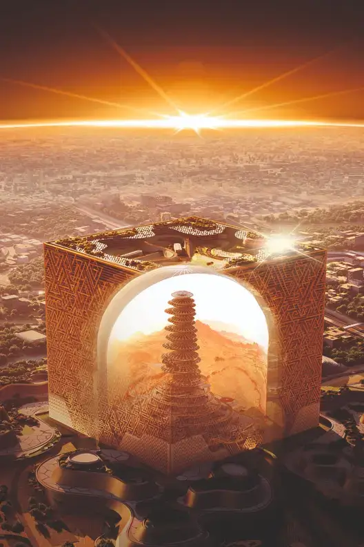 Mukaab : un colossal-gratte-ciel du futur en Arabie Saoudite