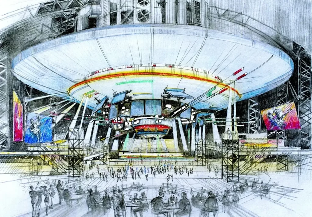 Conception de la discothèque par Michael R. Henderson, cofondateur de Moon World Resorts. (Image : extrait d’Instagram de Moon World Resorts Inc)