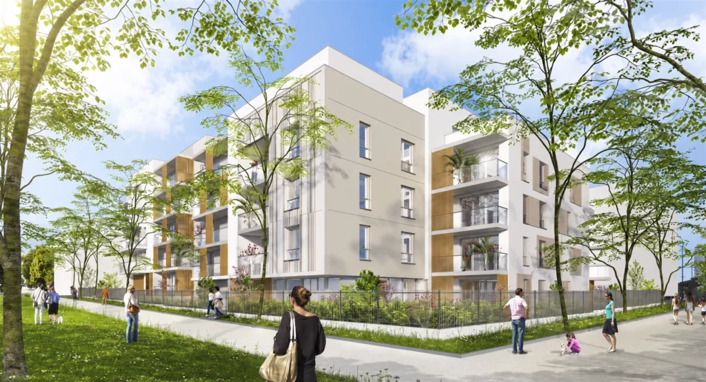 Résidence de 50 logements à Meaux, perspective