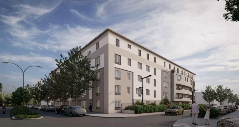 Résidence de logements avenue Pierre Mendès France à Savigny-le-Temple, perspective